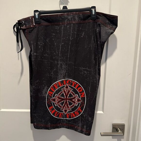 Affliction Men's Boardshorts Royal Chromatic Surf Swimming Trunk, Size 38 - Picture 5 of 11